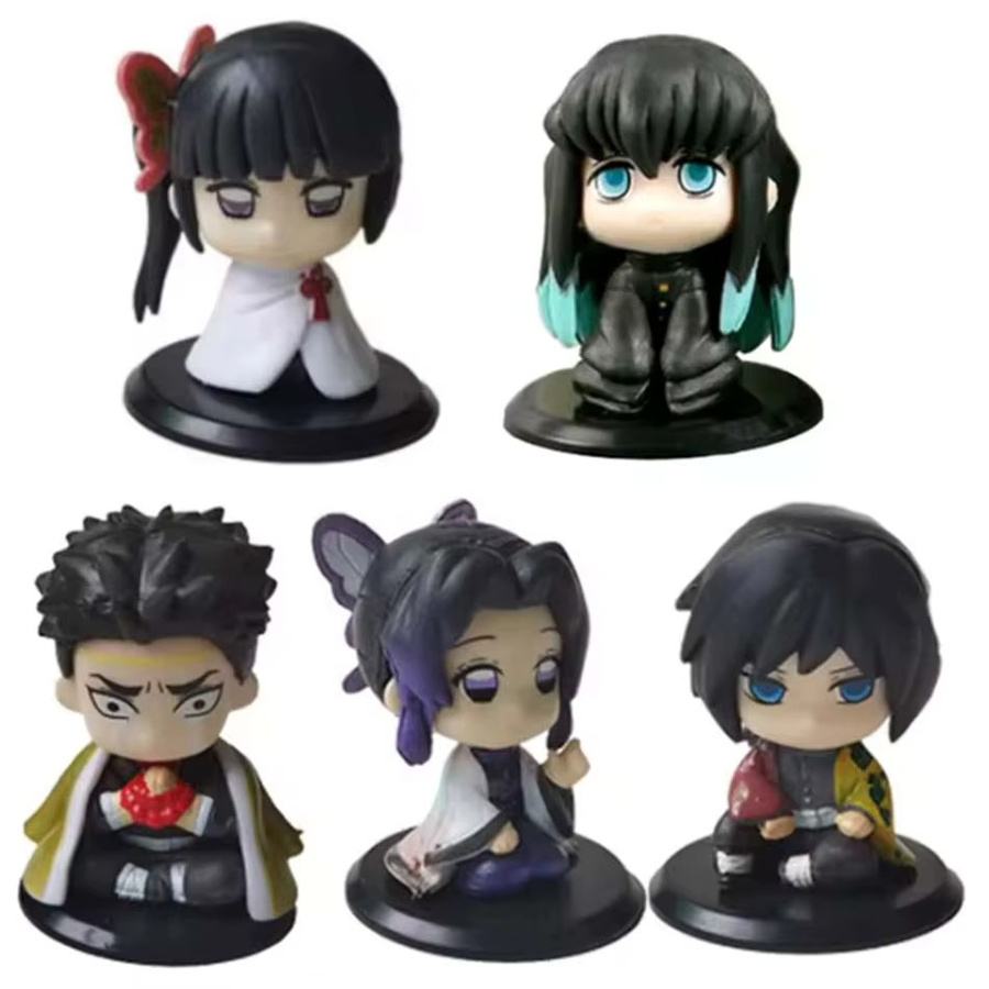 Bandai Demon Slayer Q-Version Dämonentöter Sitzender Geisterpuppe Actionfigur, 15-teiliges Set - Bild 4