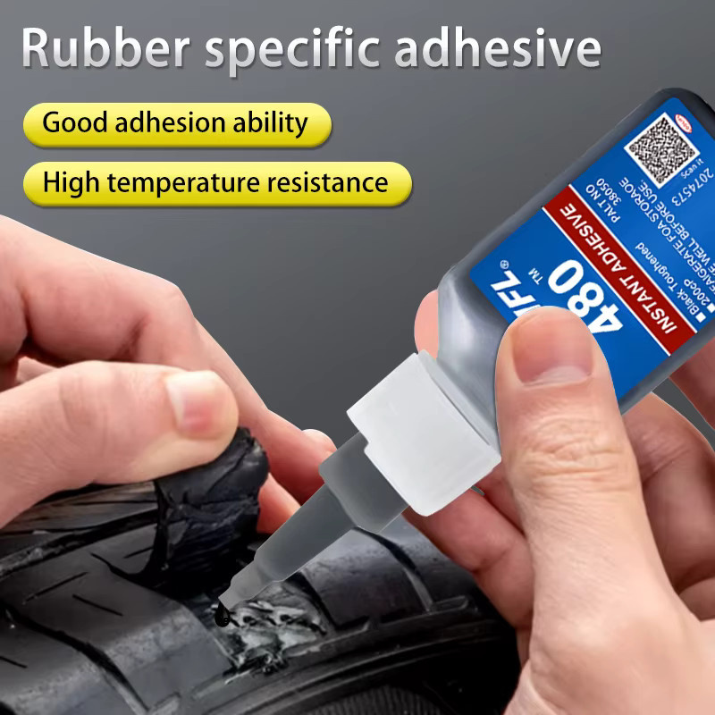 LOOLIFL 480 Professioneller Gummi-Starker Kleber in Schwarz für Kunststoff, Holz, Metall und Schuhreparaturen - Bild 2
