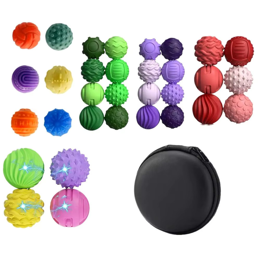 Meade Magnetball-Spielzeug, 4-6-teiliges Set, elastisch, sensorisches Puzzle - Bild 2