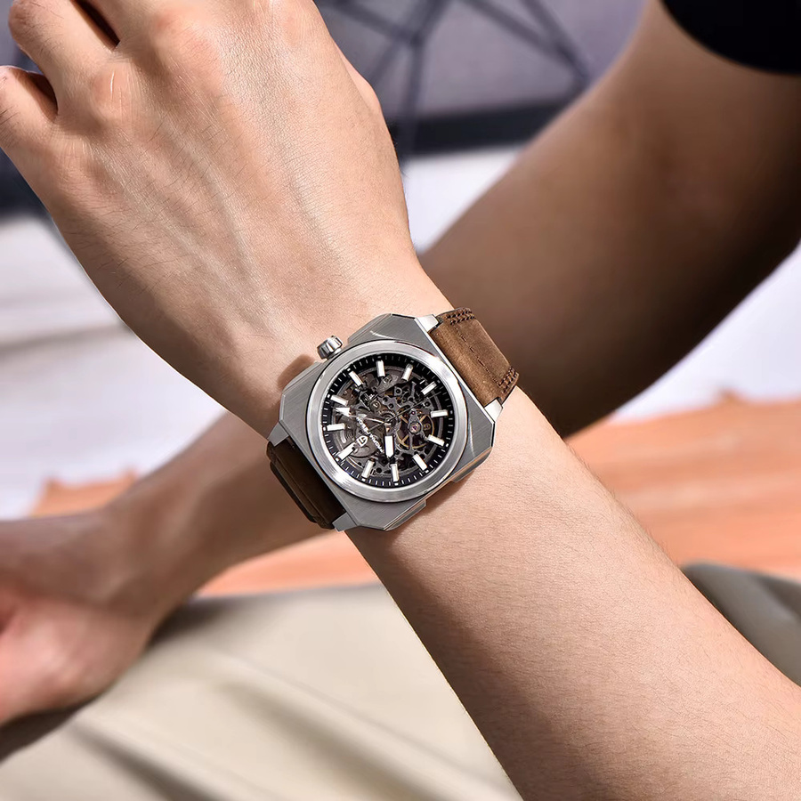 Pagani Design Armbanduhr Automatik, Edelstahl, Saphirglas, Herren, Schwarz - Bild 5
