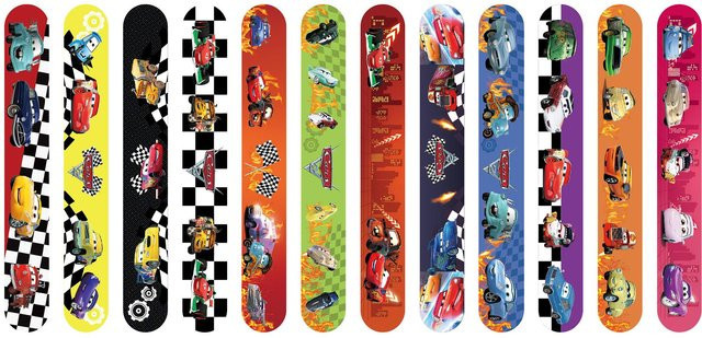Lightning McQueen Slap-Armbänder, Silikon, Schwarz, Kinder - Bild 1
