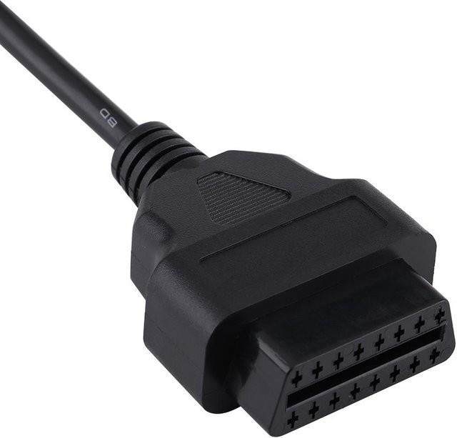 Shoemst OBD2 Diagnosekabel 38-Pin auf 16-Pin Adapterstecker für Mercedes Benz in Schwarz - Bild 1