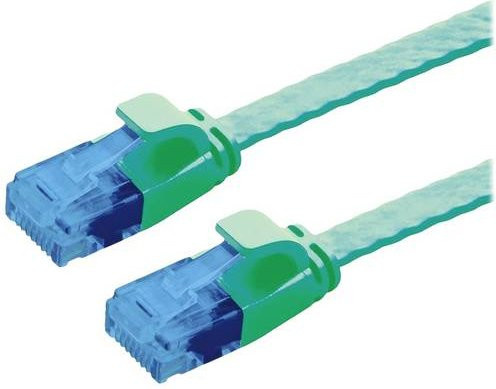 VALUE Patchkabel Kat.6A UTP extra-flach grün, Länge: 1,5 m - Bild 1