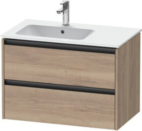 Duravit Waschtischunterschrank Ketho.2 in Weiß mit Eiermarmor-Optik, B/T/H: 81 x 48 x 54,9 cm - Bild 1