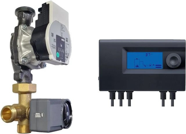 Solar+more Wilo Pumpengruppe EU11M mit 3-Wege-Mischer und Para 25/6-43/SC in Multicolor - Bild 1