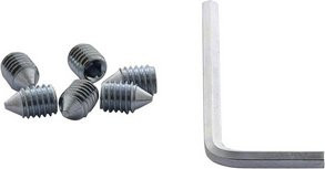 Intersteel Sechskantschrauben aus Stahl, 6 Stück, Farbe: Silber, M6 x 9 mm - Bild 1