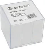 Soennecken Zettelbox Memo Holder transparent und weiß aus Kunststoff - Bild 1