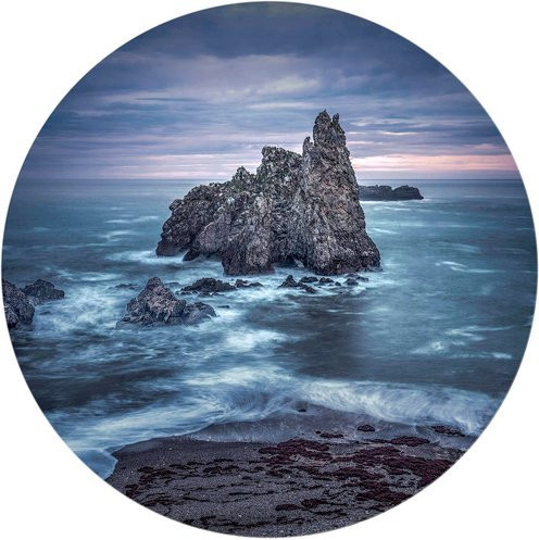 K&L Wall Art Vliestapete Cuadrado Strand Ozean, mehrfarbig, matt, B/H: 284 x 284 cm - Bild 1