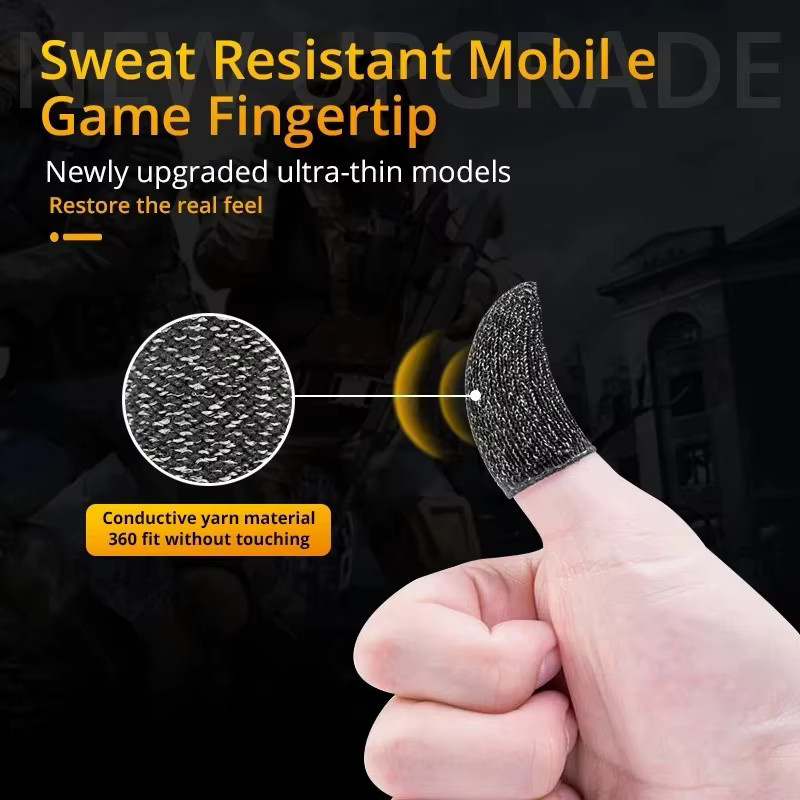 Abay Gaming Fingerlinge in Schwarz – Atmungsaktive Anti-Schweiß Touchscreen Handschuhe für mobiles Gaming - Bild 4