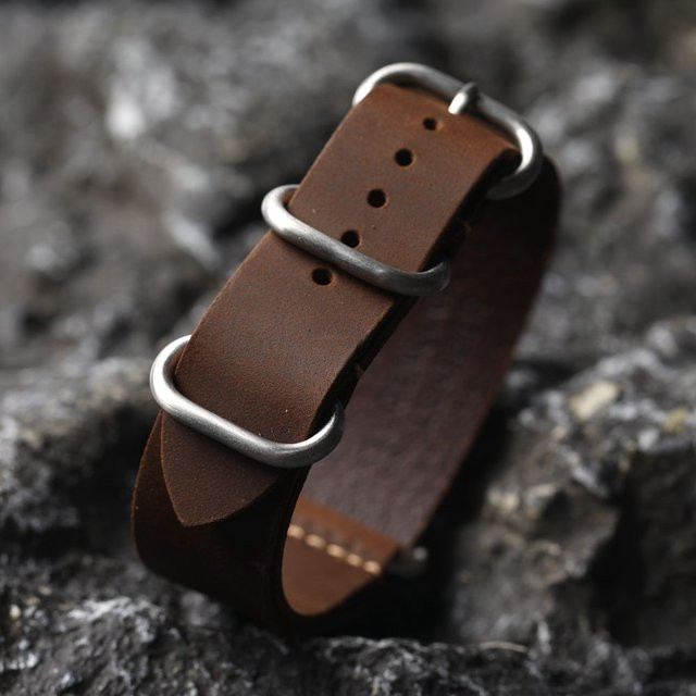 Raystray Uhrenarmband Rindsleder, Vintage, Herren - Bild 1