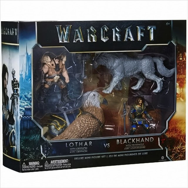 JAKKS Pacific Warcraft Battle in a Box Set Deluxe Lothar vs. Blackhand, Figuren, 6cm - Bild 1