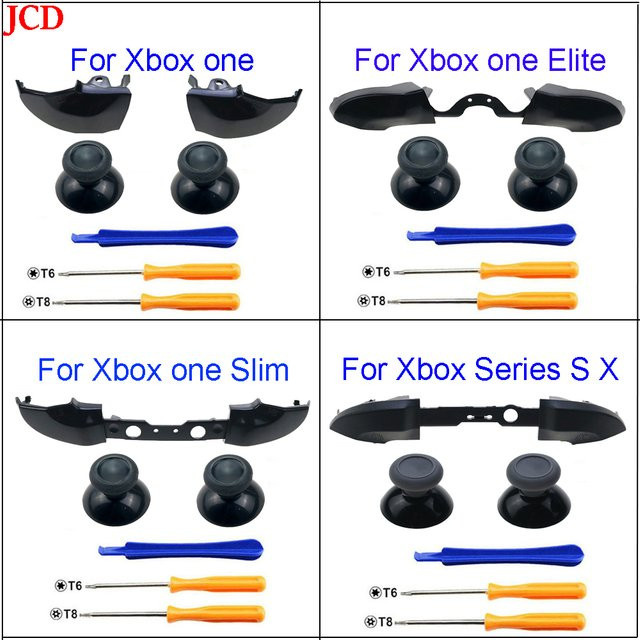 JCD Ersatz RB LB Trigger Tasten für Xbox One, Xbox Series X und Xbox Series S sowie Xbox Elite Controller in Schwarz - Bild 1
