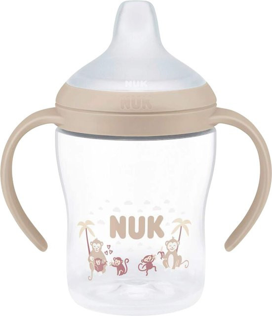 NUK Trinklernflasche Perfect Match mit Soft Spout, auslaufsicher, Beige, 150 ml - Bild 1