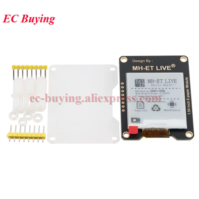 EC Buying E-Paper E-Ink-Display Modul SPI in Schwarz-Weiß-Gelb-Rot mit 2,9 Zoll Displaygröße - Bild 2