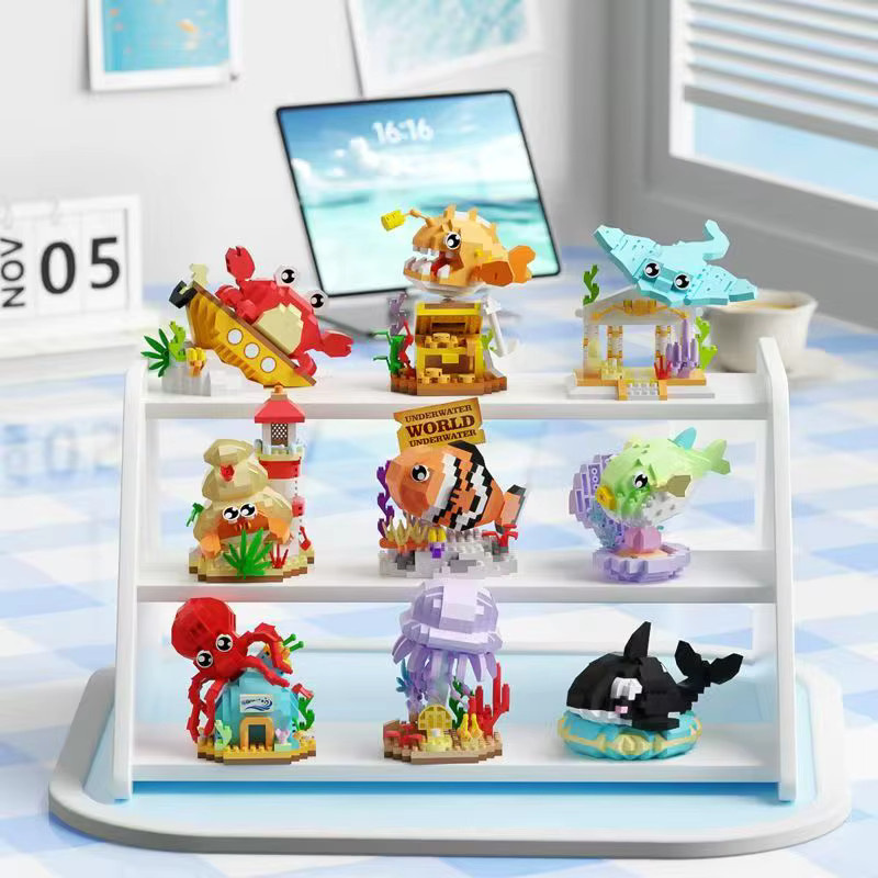Nine Ocean World Tier-Bausteine, Montagespiel, 100 Teile - Bild 2