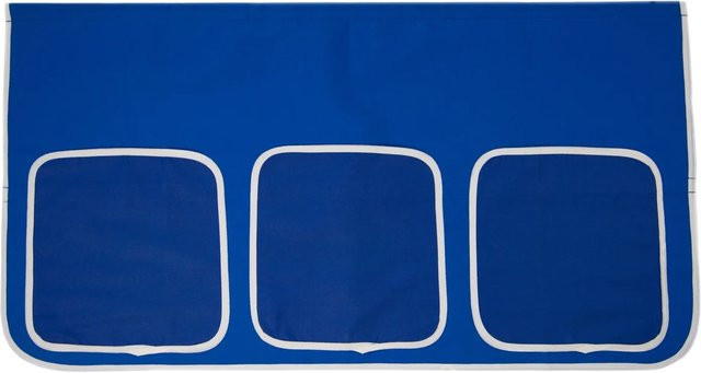 Homestyle4u Bett Tasche Stofftasche für Hochbetten in Blau - Bild 1