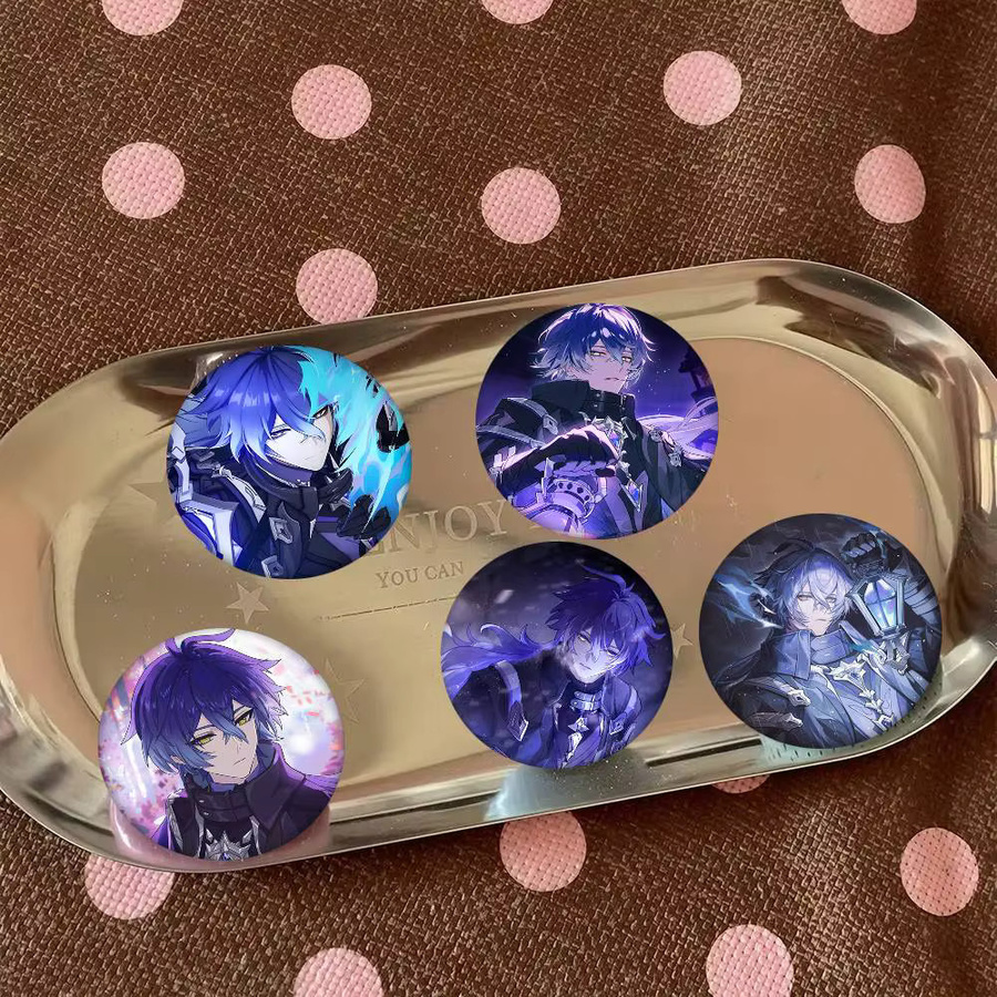 Genshin Impact Flins Runde Anstecknadel Brosche - Bild 2
