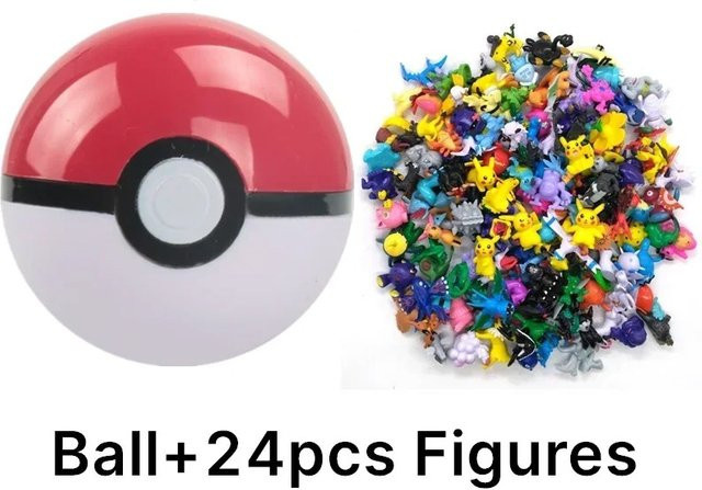 TAKARA TOMY Pokémon Pokeball mit Figuren, Action Figuren, Anime, 7cm - Bild 1