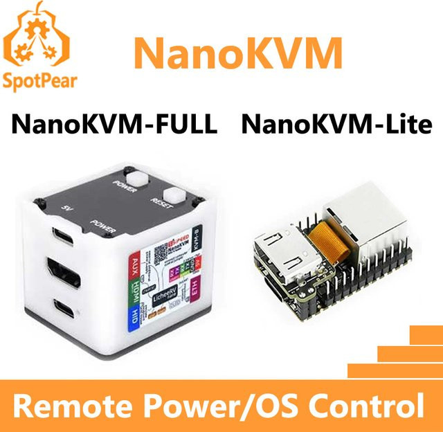 Sipeed NanoKVM KVM-Steuerung mit LicheeRV Nano RISC-V für Remote Power und OS Control in Weiß - Bild 1