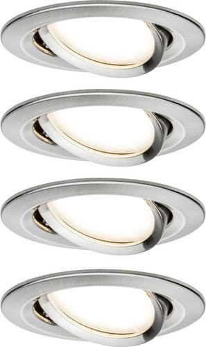 Paulmann Nova Einbauleuchte 4er Set LED 6W Silber - Bild 1