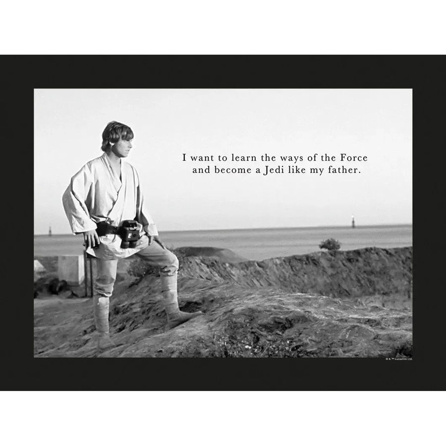 Komar Wandbild Star Wars Quote in Schwarz-Weiß, B: 40 cm, H: 30 cm - Bild 2