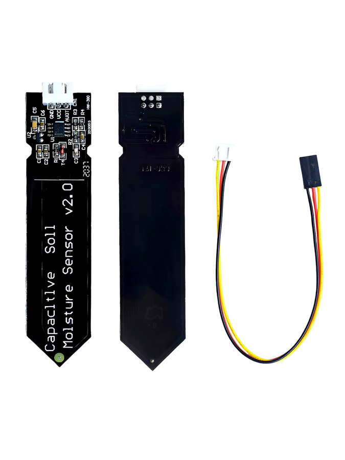 OLNYLO Kapazitiver Bodenfeuchtesensor Modul zur Feuchtigkeitserkennung in Schwarz für Arduino 3,3~5,5V Weitspannungsbereich zur Gartenbewässerung - Bild 6