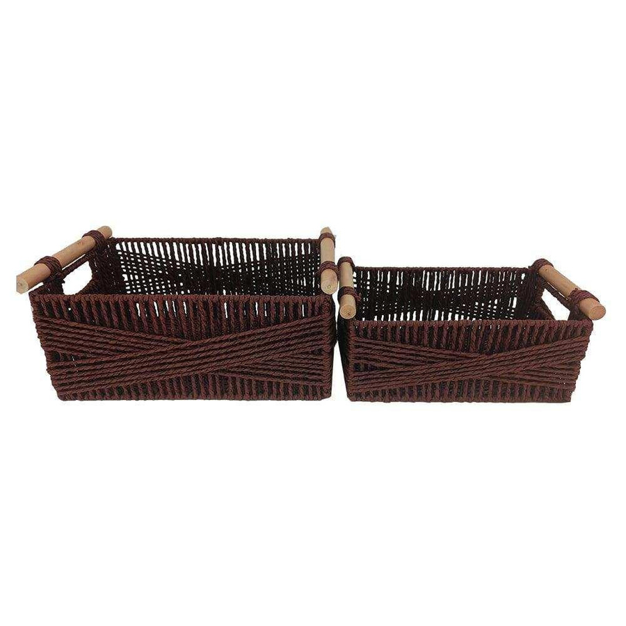 House of Nature Korbset Rope in Rot, Durchmesser: 37 cm - Bild 1