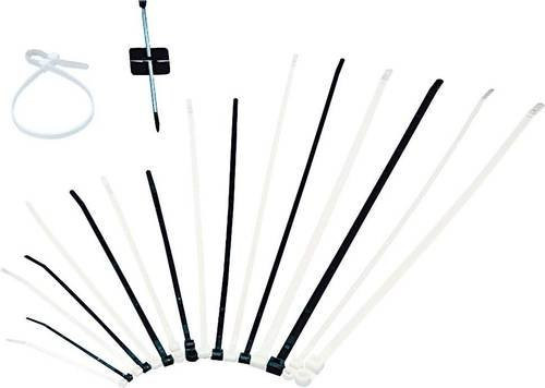 3M Kabelbinder transparent aus Nylon, Länge: 38 cm, Breite: 0,48 cm, 30 Stück - Bild 1