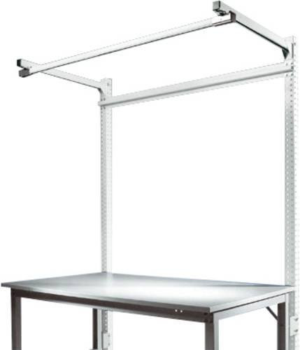 Manuflex ZB3844.7035 Anbau-Aufbauportal mit Ausleger für UNIVERSAL + PROFI Spezial Anbautische, Farbe: Silber/Grau, Nutzhöhe: 150 cm - Bild 1