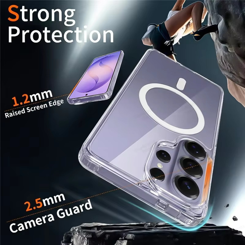 Transparente Acryl-Handyhülle mit MagSafe Kompatibilität für Samsung Galaxy S26 S25 S24 S23 S22 S21 Ultra Plus FE - Bild 4