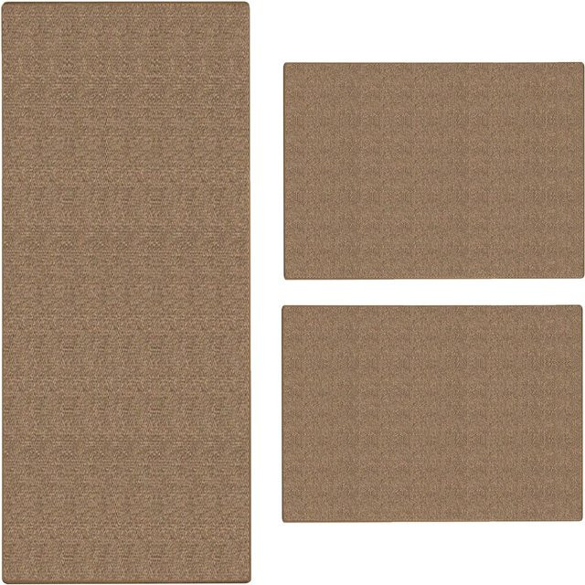 Karat Sisal-Bettumrandung Sylt 3-teilig in Beige mit Kork-Elementen - Bild 1