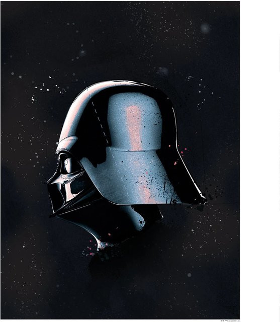 Komar Wandbild Star Wars Vader in Schwarz, B/H: 40 x 50 cm - Bild 1
