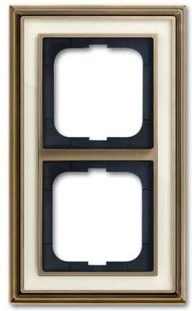 Busch-Jaeger 2fach Rahmen in Messing Gold 2CKA001754A4654 - Bild 1