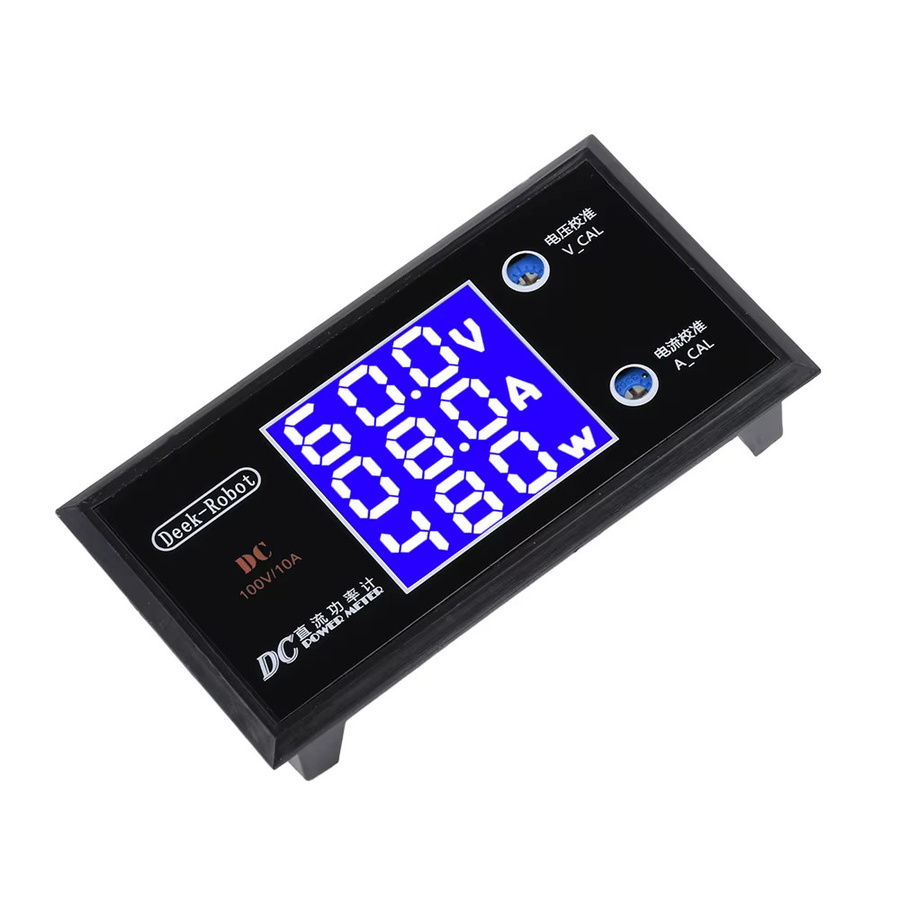 diymore Digitales LCD Voltmeter Amperemeter Wattmeter zur Messung von Spannung, Strom und Leistung, Schwarz, 0-100V 10A 0-999W - Bild 3
