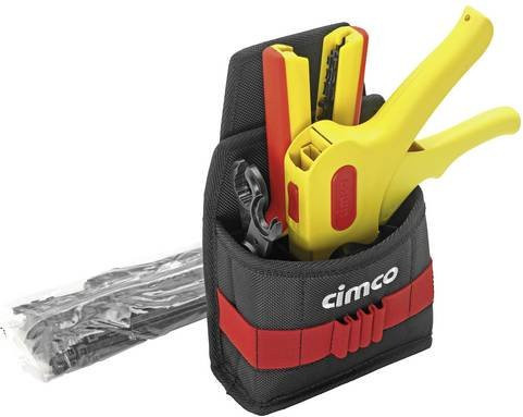 Cimco Gürteltasche Solar für Elektriker und Handwerker in Schwarz, bestückt mit 5 Teilen, Modell 170477 - Bild 1