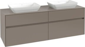 V&B Waschtischunterschrank Collaro für 2 Waschbecken in Cashmere Grey, B/T/H: 160 x 54,8 x 50 cm - Bild 1