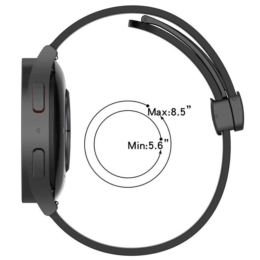 SNQP Uhrenarmband Silikon, Schwarz, Xiaomi Mi Uhr 2 Pro, S3, S2, S1 aktive Pro, 20mm 22mm, Unisex - Bild 1