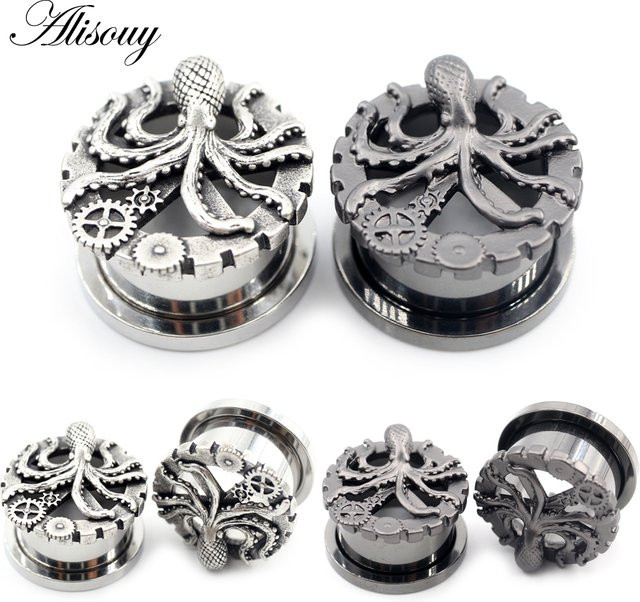 Alisouy Ohrringe Piercing, Edelstahl, Silber, Unisex - Bild 1