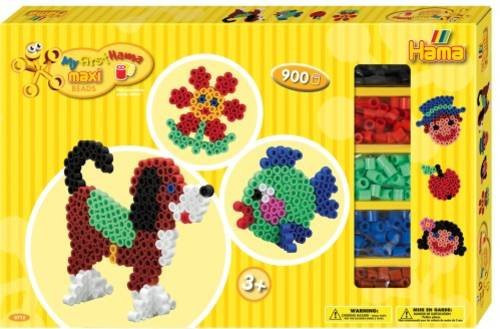 HAMA Maxi Perlen Set Tiere in Bunt mit 900 Stück - Bild 1