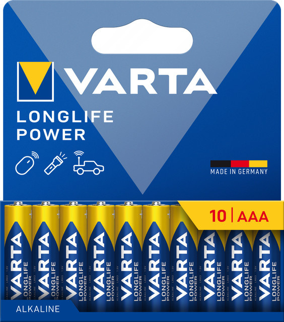 Varta Longlife Power AAA Batterien, 10er Packung - Bild 1