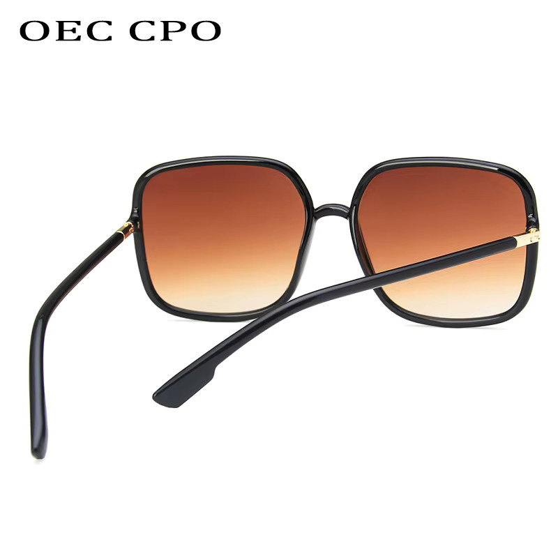 OEC CPO Sonnenbrille, Damen, Vollrand, quadratisch, Kunststoff, grau rosa - Bild 1