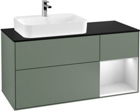 V&B Waschtischunterschrank Finion in Platinbraun matt lackiert, Breite: 120 cm, Tiefe: 50,1 cm, Höhe: 50,1 cm - Bild 1