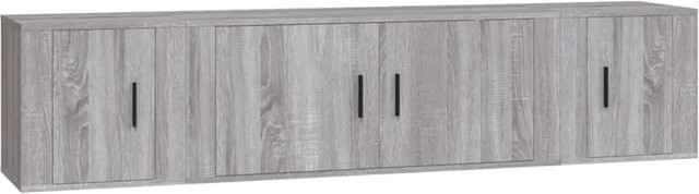 vidaXL 3-teiliges TV-Schrank-Set in Grau Sonoma Holzoptik für dein Wohnzimmer - Bild 1