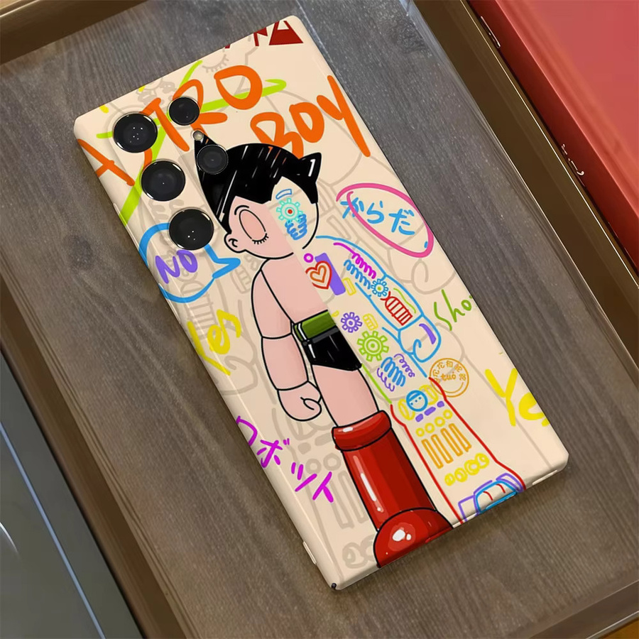A-Astro Boy Graffiti Handyhülle für Samsung Galaxy S25 S24 S23 Ultra Plus A35 A55 in Multicolour mit Glossy HD Hard Cover Schutz - Bild 2