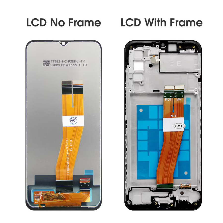 Samsung Galaxy A02s Display mit Rahmen und Touchscreen Digitizer Ersatzteil in Schwarz für SM-A025F/DS und A025G/DS - Bild 2