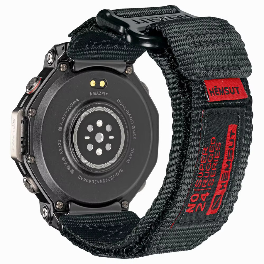 HEMSUT Uhrenarmband Nylon, Schwarz, Unisex - Bild 6