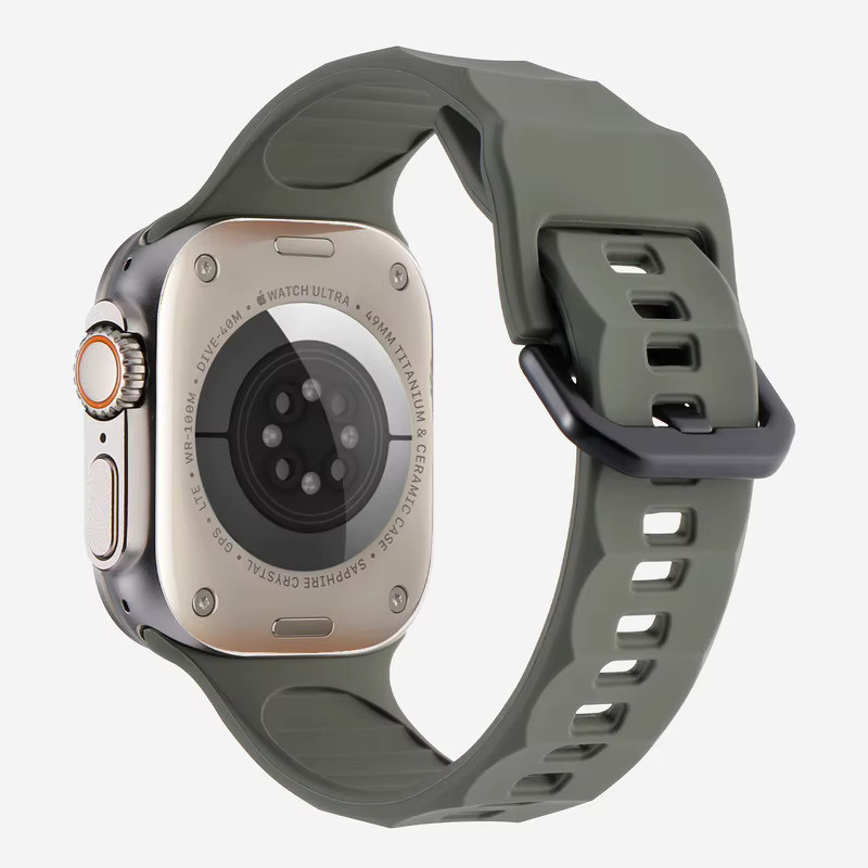 Smartwatch-Armband Silikon, Schwarz, Unisex - Bild 2