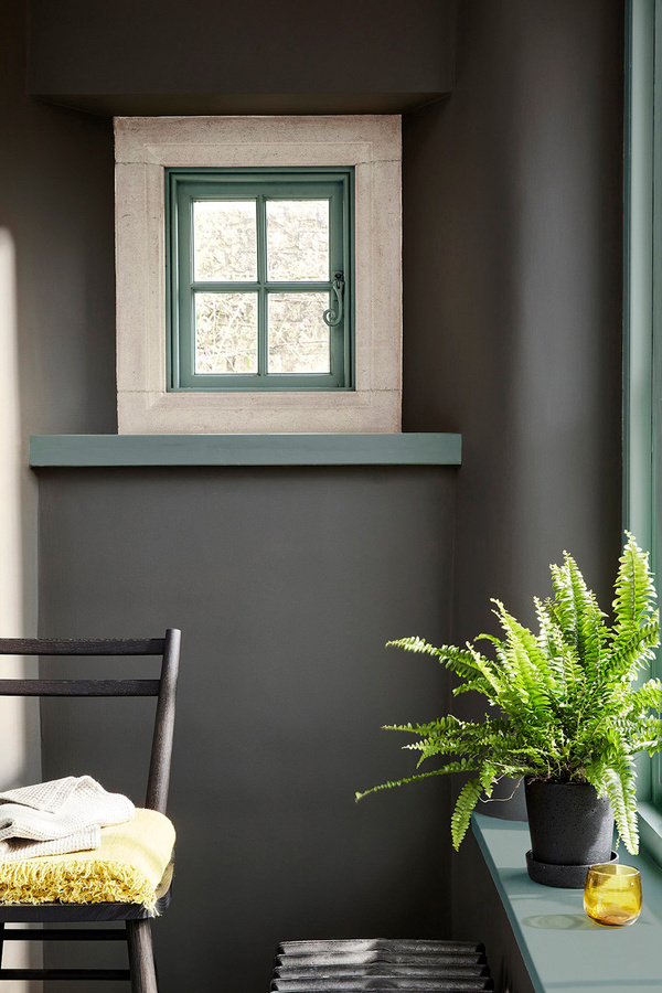 Little Greene Absolute Matt Emulsion Wandfarbe Vulcan 324 Grau 5 l - Bild 1
