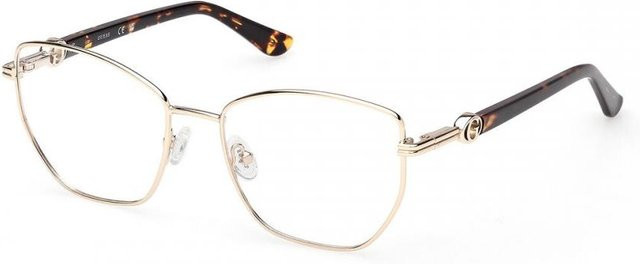 Guess GU50312 Korrektionsbrille, Vollrand, Square, Metall, Gold, White, Damen - Bild 1