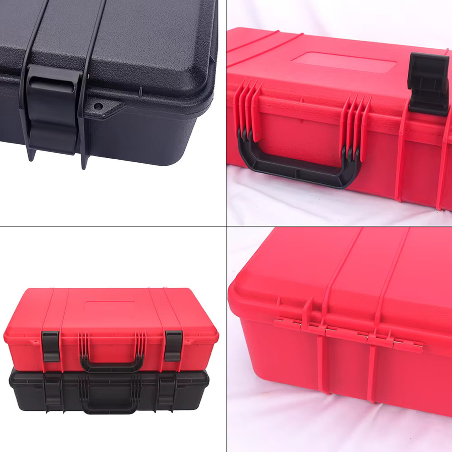 HILEBACK Sicherheits-Hartschalenkoffer als Werkzeugkasten mit Schaumstoff-Organizer, Rot, B/T/H: 52,0 x 34,0 x 13,0 cm - Bild 4